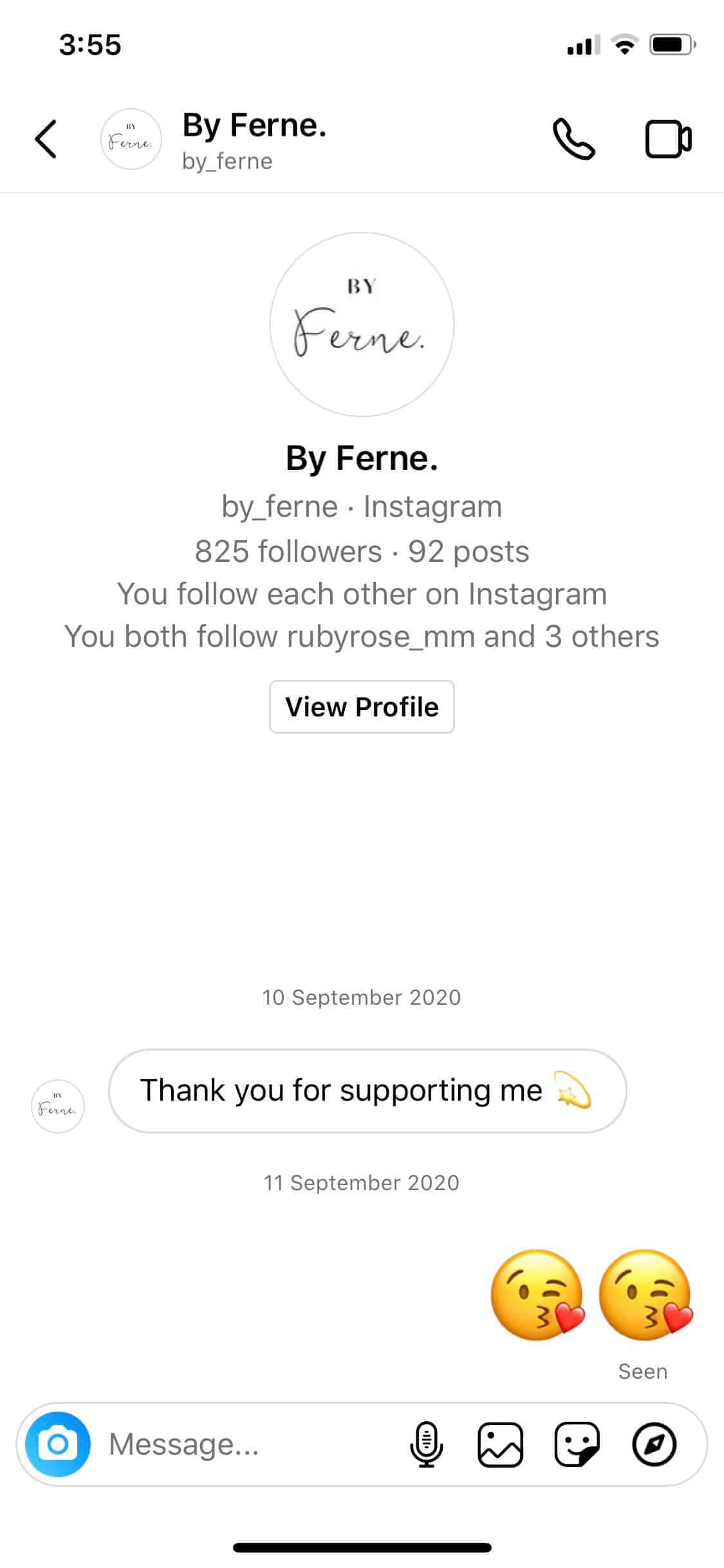 @ Ferne Instant Instagram reply for following