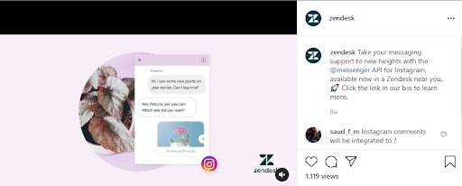 Zendesk Instagram