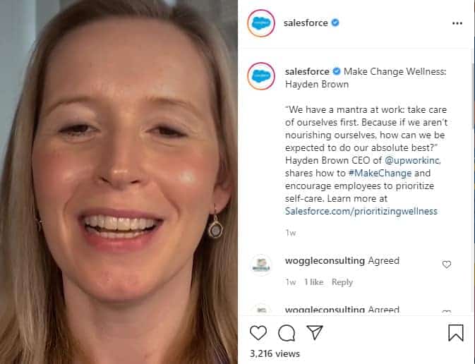 Salesforce instagram