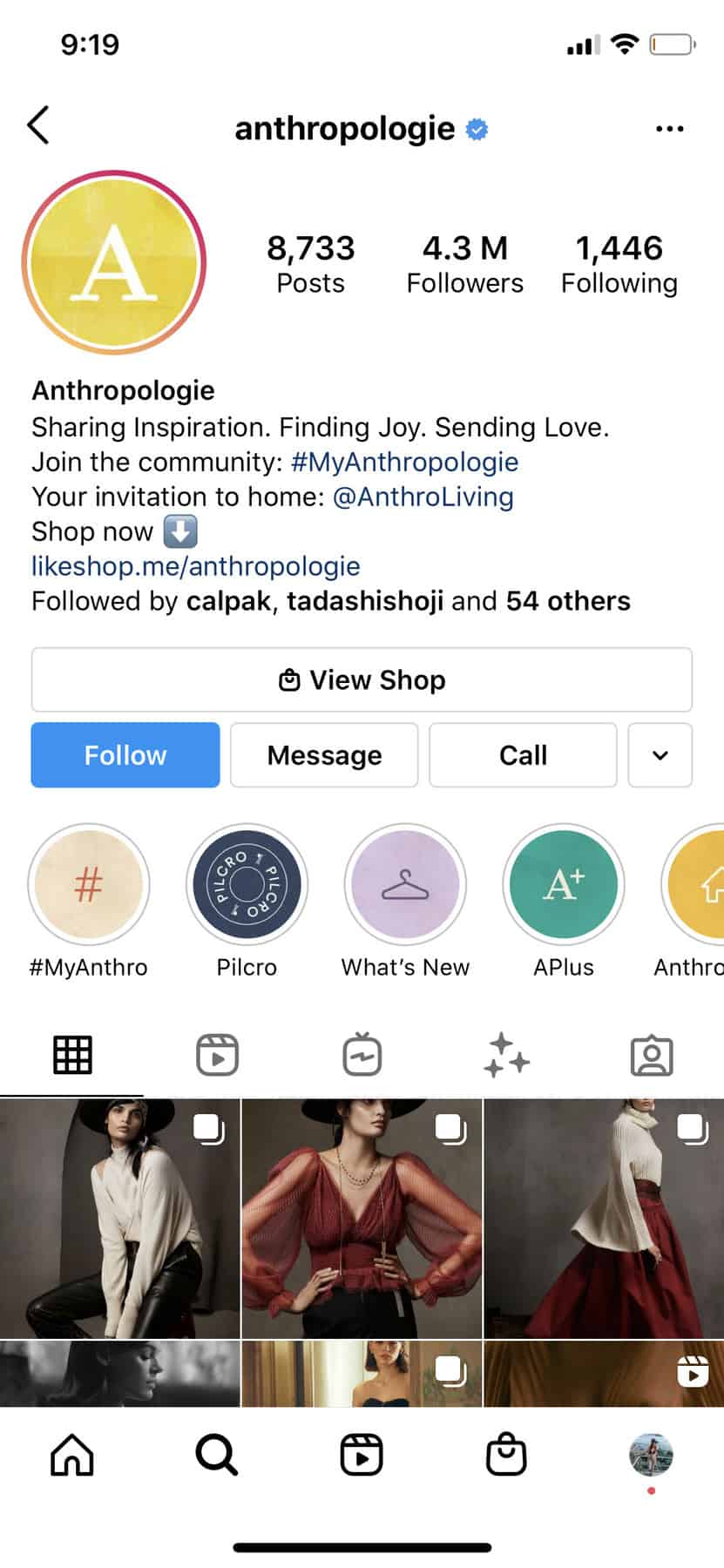 Anthropologie UGC on Instagram