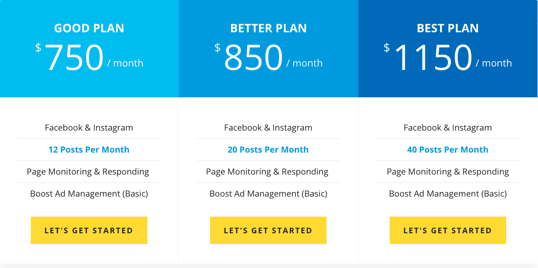 Lyfe marketing example packaging plans