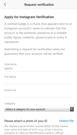 How to get verified on Instagram - process - step 4/