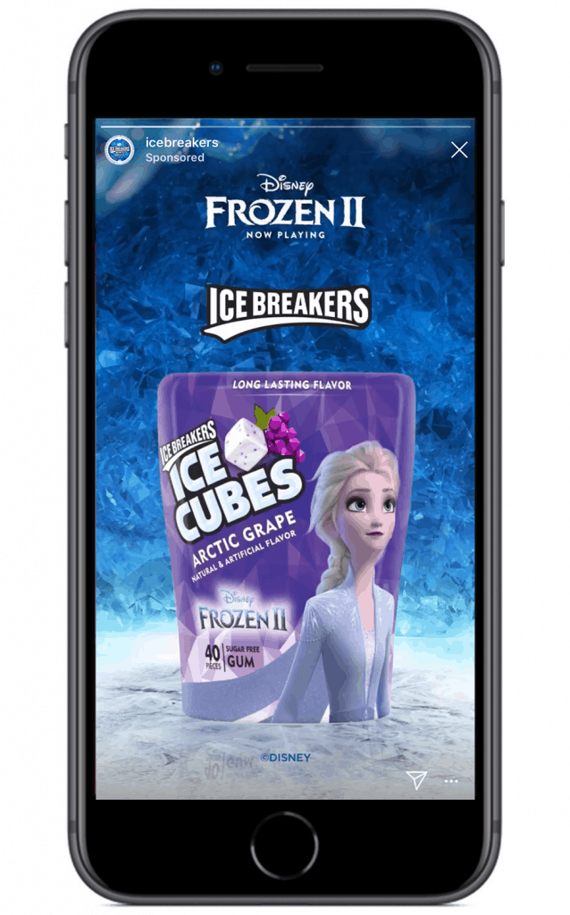 Ice Breakers Instagram Story ad